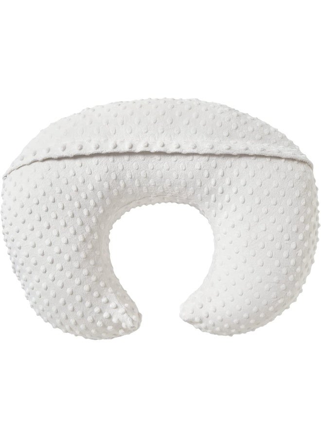QUENESS Nursing Pillow and Positioner, Breastfeeding, Bottle Feeding, Baby Sitting Support with Removable Ultra Soft Cover, Tummy Time Support for Baby Boys and Girls (White) - Image 3