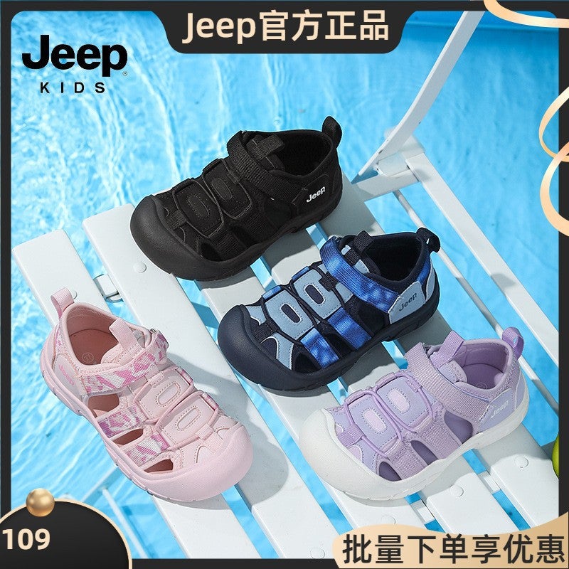 Jeep Kidsren'S Toe-Toe Sandals Boys' Breathable River Tracing Shoes 2025 Outdoor Girls' Non-Slip Beach Shoes - Image 2