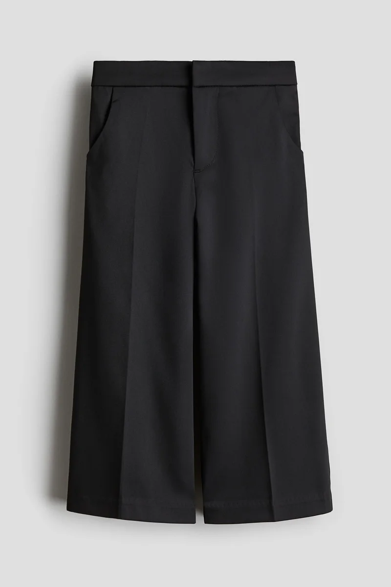 H&M Wide-Leg Twill Trousers