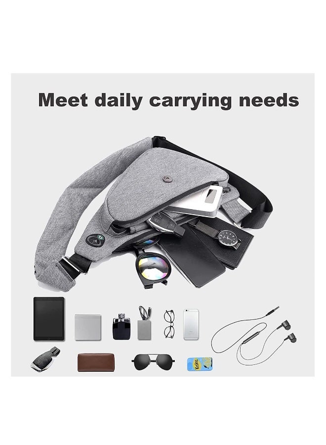 Sling Backpack Large Capacity Crossbody Sling Bag for Women Men Shoulder Bag for Men Women Mini Crossbody Chest Bag Multipurpose Travel  Cross Body Bag - Image 2