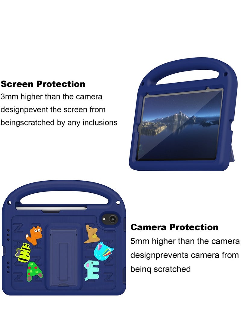 حافظة آيباد ميني 6/ميني 7 للأطفال، غطاء حماية مقاوم للصدمات مع حزام كتف وحامل - Image 2