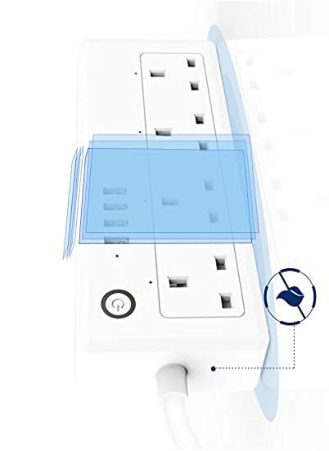 4-Way Smart WiFi Power Strip with USB Charging 4 Outlets Socket Voice Control by Alexa  Google Home Assistant 1.8M Cable - pzsku/Z1BD46DE6E46AF54A873CZ/45/_/1713366536/b990cde0-342a-47b3-986c-c3e0a78e1359