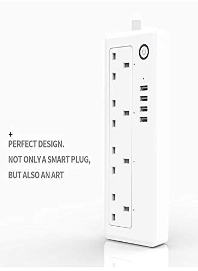 4-Way Smart WiFi Power Strip with USB Charging 4 Outlets Socket Voice Control by Alexa  Google Home Assistant 1.8M Cable - pzsku/Z1BD46DE6E46AF54A873CZ/45/_/1713366576/632966d4-e859-4d9b-8a68-69f0a087ca87