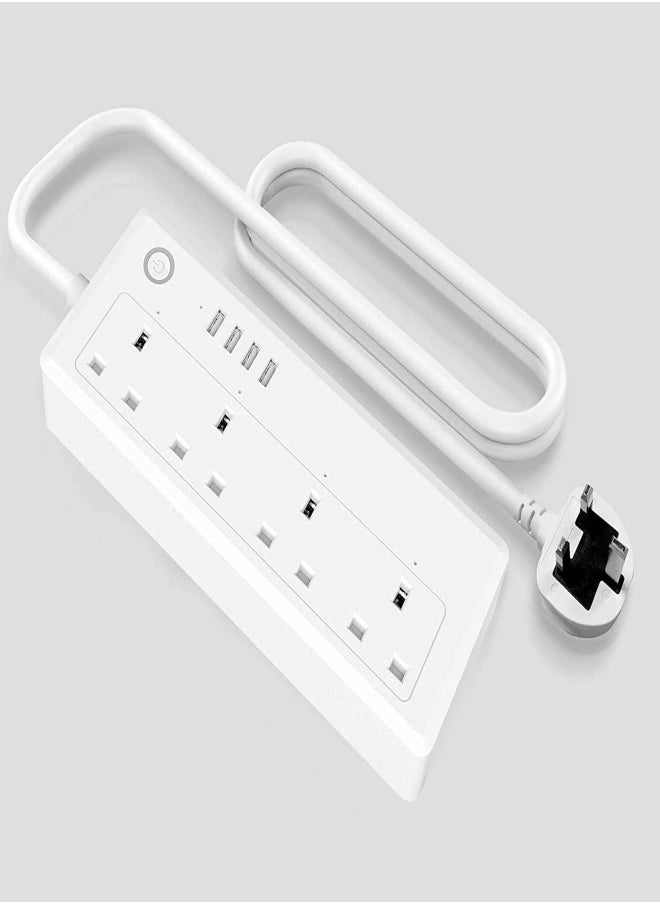 4-Way Smart WiFi Power Strip with USB Charging 4 Outlets Socket Voice Control by Alexa  Google Home Assistant 1.8M Cable - pzsku/Z1BD46DE6E46AF54A873CZ/45/_/1713366586/51f239bf-8ba8-4beb-a01e-5d3fbd7198c5