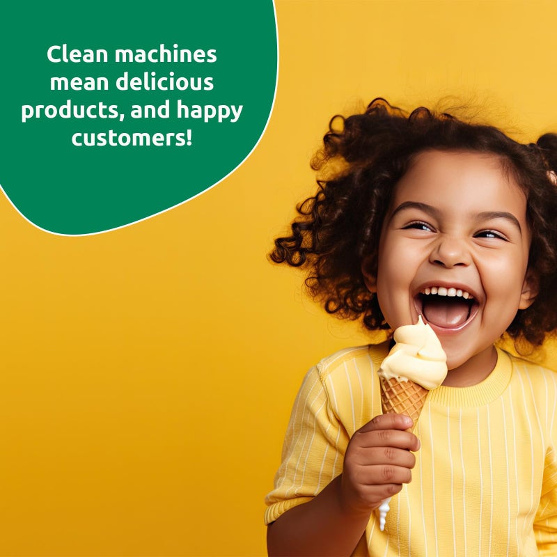 STERA SHEEN GREEN LABEL Sanitizer + Cleaner + Milkstone Remover | Cleaner and Sanitizer for Soft Serve + Shake Machines + Ice Maker and Ice Machines | By Purdy Products, 1 count 4 lb Jar - Image 3