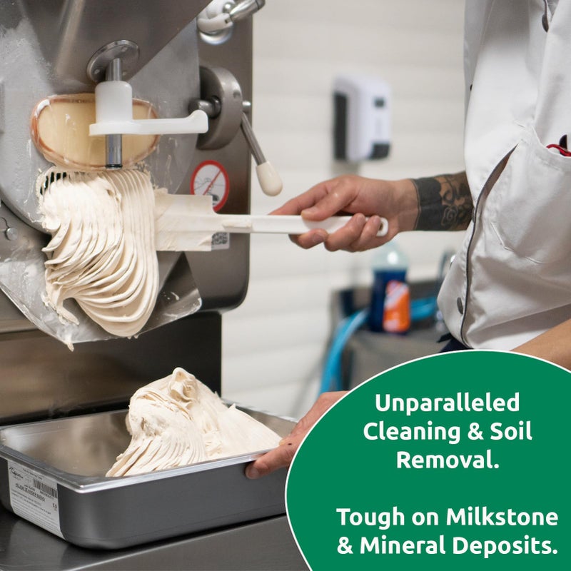 STERA SHEEN GREEN LABEL Sanitizer + Cleaner + Milkstone Remover | Cleaner and Sanitizer for Soft Serve + Shake Machines + Ice Maker and Ice Machines | By Purdy Products, 1 count 4 lb Jar - Image 4