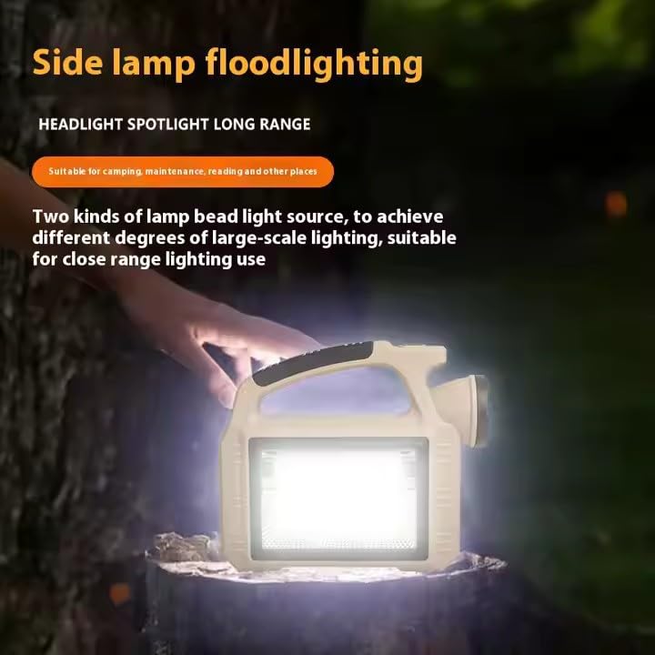 LOOKMINT Rechargeable HighPower LED Searchlight with Strong Light and Portable Design Suitable for Outdoor and Emergency Use Includes 1200mAh Battery and Comfortable Grip - Image 3