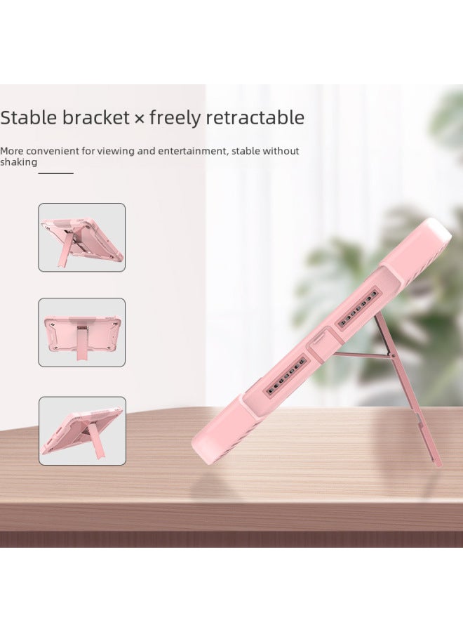 Universal Fit Protective Case For Ipadpro11 Tablet Stand Compatible Ipad 10.2/9.7 Inch Digital Computer/tablet Protective Cover-Color:Rose Gold + Rose Gold-Applicable Model:TAB S7 T870/T875/T878/S8 T800/T806