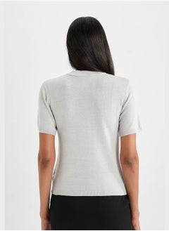 DeFacto Fitted Short Sleeve Sweater  - Image 2