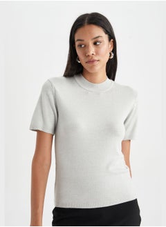 DeFacto Fitted Short Sleeve Sweater  - Image 1