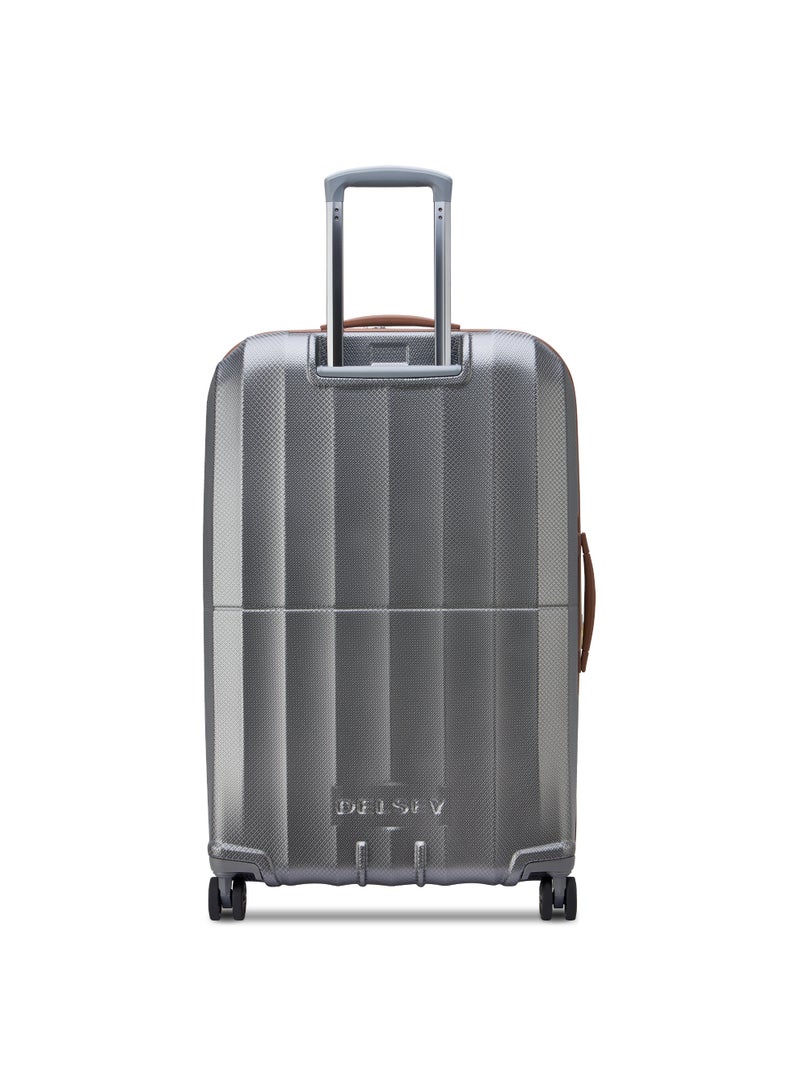 Delsey Carrousel Hardcase Expendable Double wheel luggage trolley suitcase 77cm platinum - Image 3
