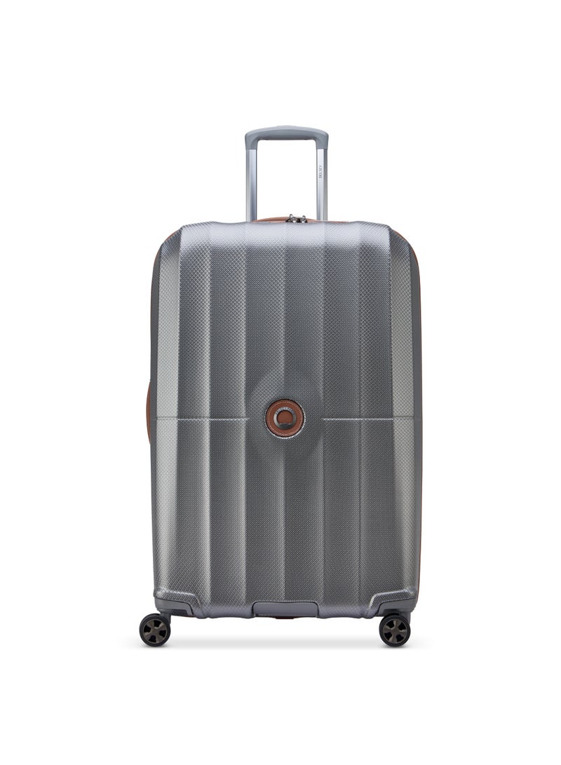 Delsey Carrousel Hardcase Expendable Double wheel luggage trolley suitcase 77cm platinum - Image 1
