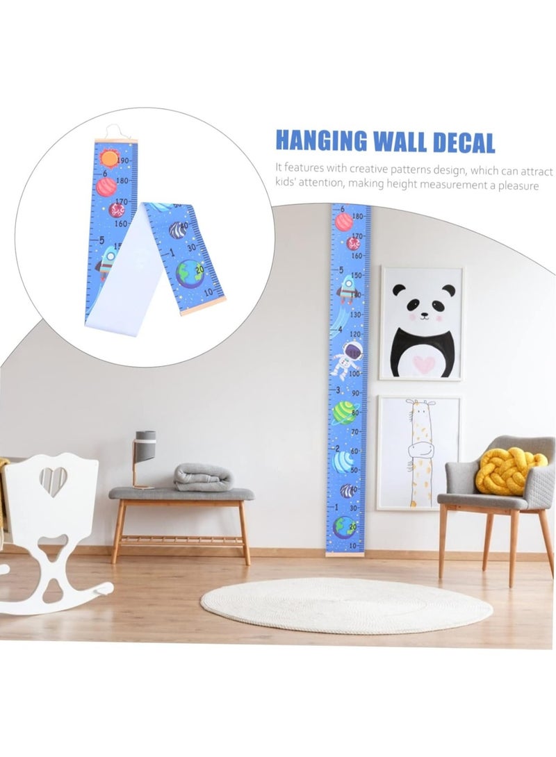 Baby Growth Chart Ruler for Kids Wood Frame Height Measure Chart 7.9in x 79in Canvas Hanging Height Growth Chart, Nursery Wall Decor Shower Gift - Image 5