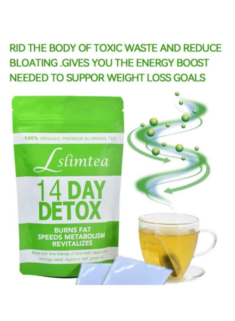 Wins Town 14 Day Detox Tea – Organic Herbal Slimming Tea Bags – Supports Healthy Digestion, Metabolism & Energy – 14 Bags - Image 5