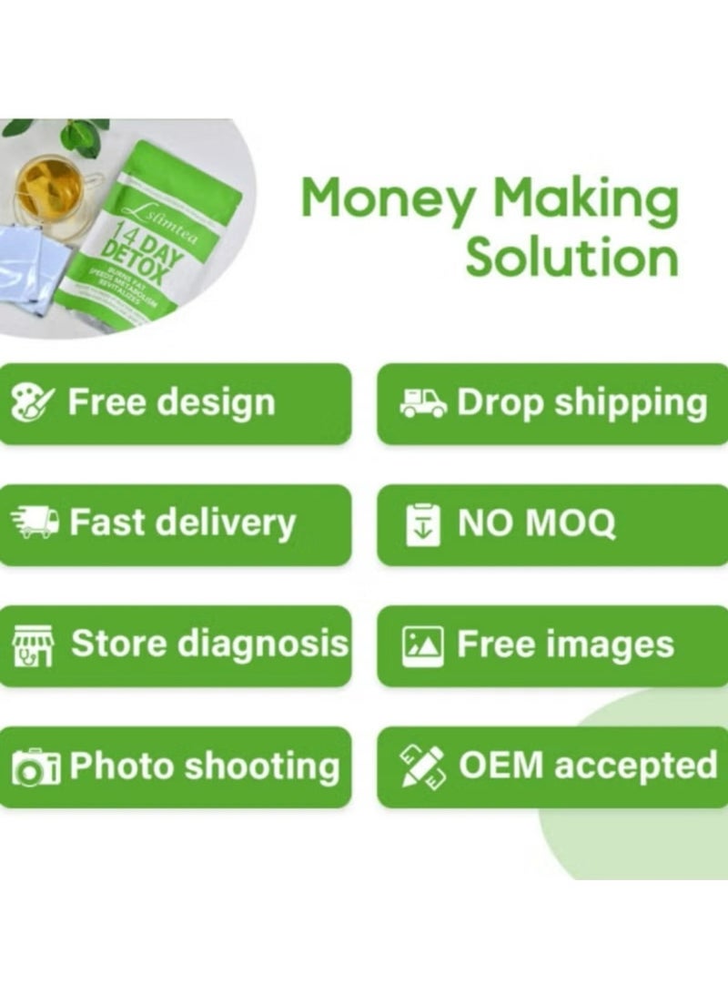 Wins Town 14 Day Detox Tea – Organic Herbal Slimming Tea Bags – Supports Healthy Digestion, Metabolism & Energy – 14 Bags - Image 4