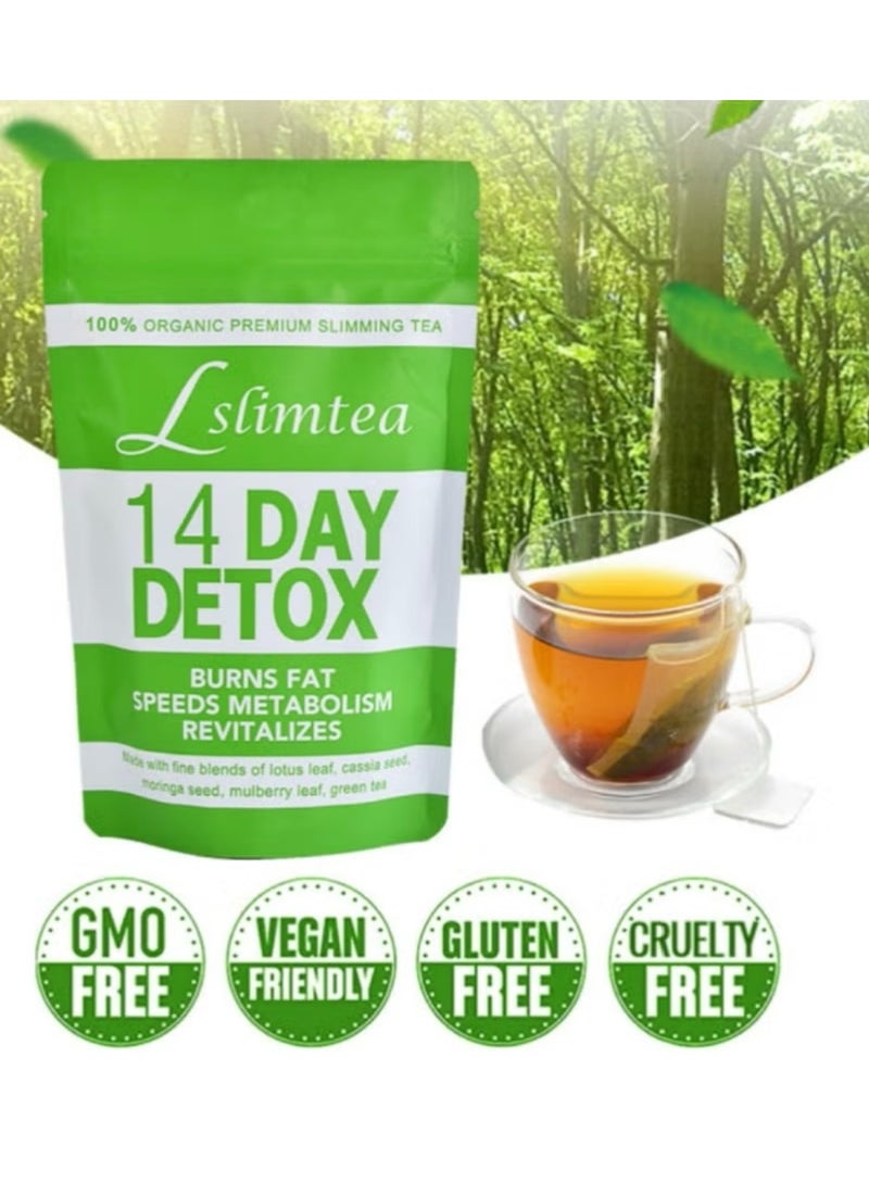 Wins Town 14 Day Detox Tea – Organic Herbal Slimming Tea Bags – Supports Healthy Digestion, Metabolism & Energy – 14 Bags - Image 2
