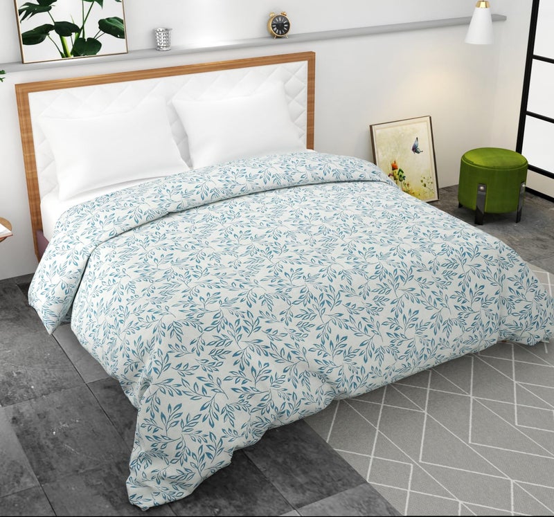TURIYA 180 TC Cotton Designer/Printed Duvet Cover/Rajai Cover/Kambal Cover with Zipper Enclosure; (Double, Design 3) - Image 1