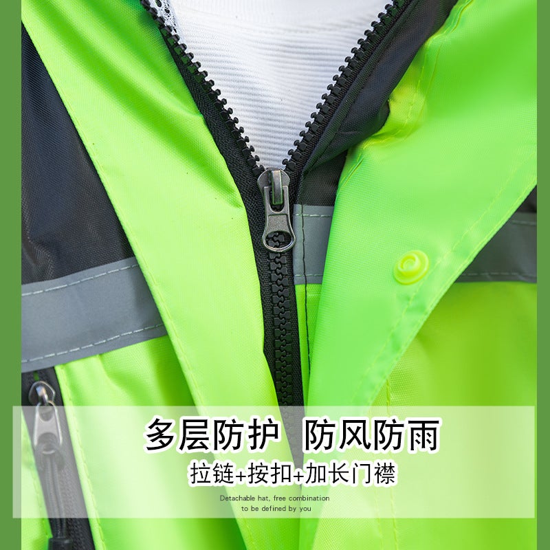 Outdoor Hiking Full-Body Anti-Rainstorm Split Raincoat Rain Pants Suit Men'S Electric Motorcycle Riding Thickened Raincoat Women'S - Image 4