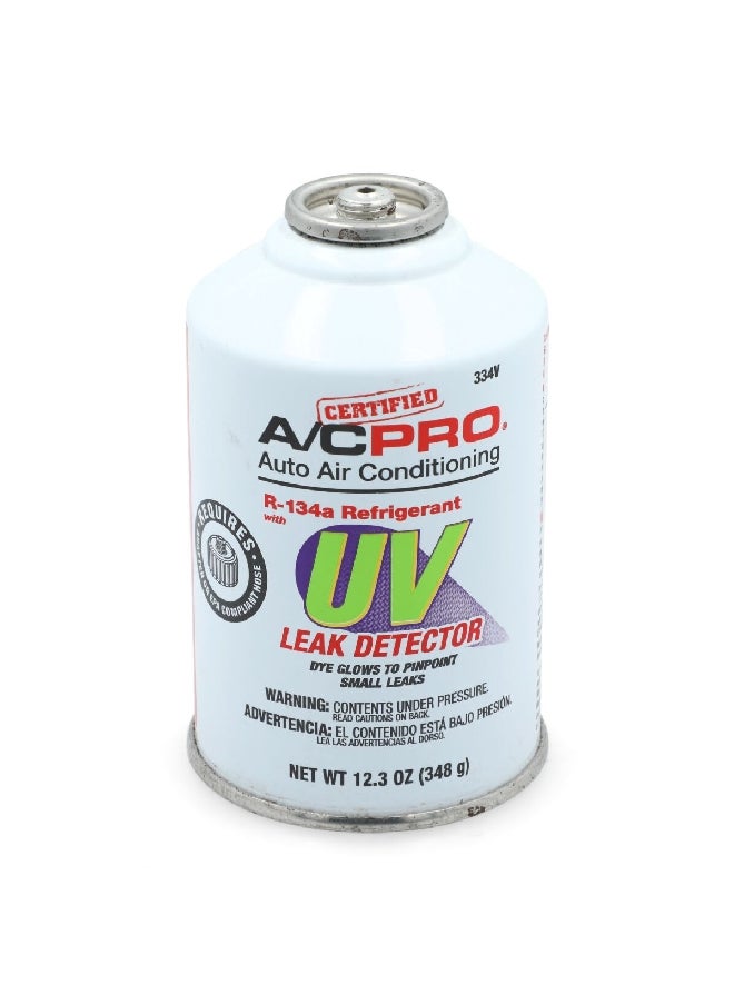 A/C Pro - Auto Air Conditioning R134a Refrigerant with UV Leak Detector 348 g CERT334-1 - Image 1