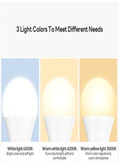 Sharpdo LED Bulb White 5W E27 Base 3 Colors LED Light Energy and Energy Saving Office Light Living Room  - Image 5