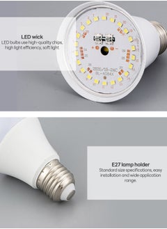 Sharpdo LED Bulb White 5W E27 Base 3 Colors LED Light Energy and Energy Saving Office Light Living Room  - Image 3