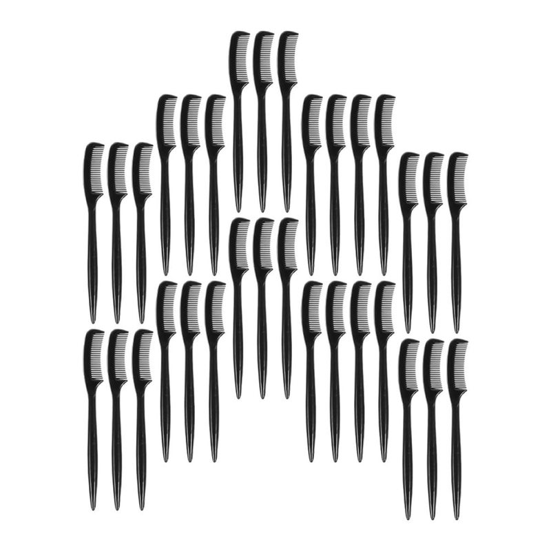 28pcs Mini Disposable Brow Comb Brush Set Black Eyebrow Grooming Tool for Makeup Precision and Lash Separation, Portable Cosmetic Eyelash Brush for Travel and Daily Use - Image 1