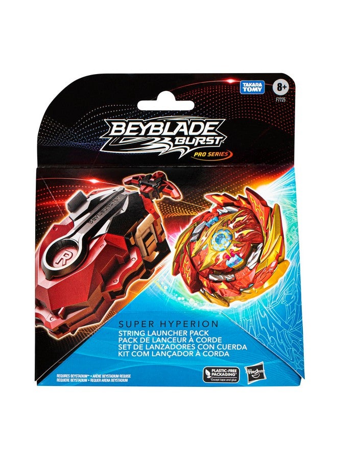 Beyblade Burst Pro Series Super Hyperion String Launcher Pack, Right/Left Spin Beyblade Launcher with Spinning Top, Kid Toys for 8 Year Old Boys & Girls - Image 3