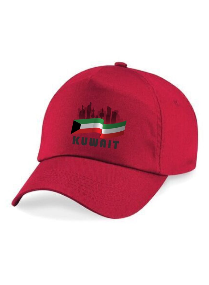 برينت شوب فور مي قبعة بيسبول لليوم الوطني الكويتي لكل من الرجال والنساء مع إبزيم معدني قابل للتعديل للإغلاق - هدية لأي كويتي - احتفل باليوم الوطني الكويتي بأناقة - Image 1