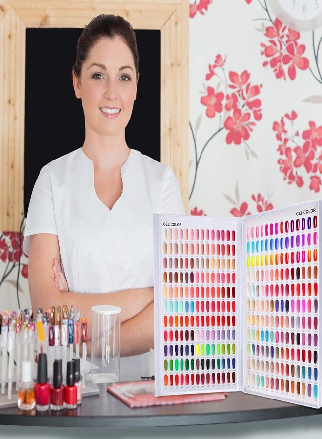 eyxformula 308 Nail Color Chart Display, UV Gel Polish Book Nail Painting Practice Design Board, Fake Tips Nails Sample Display Nail Art for Nail Salons, DIY Nail Art at Home - Image 4