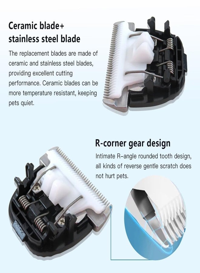 GRABOTE 2-Pack Replacement Blades for oneisall Low Noise Dog and Cat Clippers - by GRABOTE - Image 2