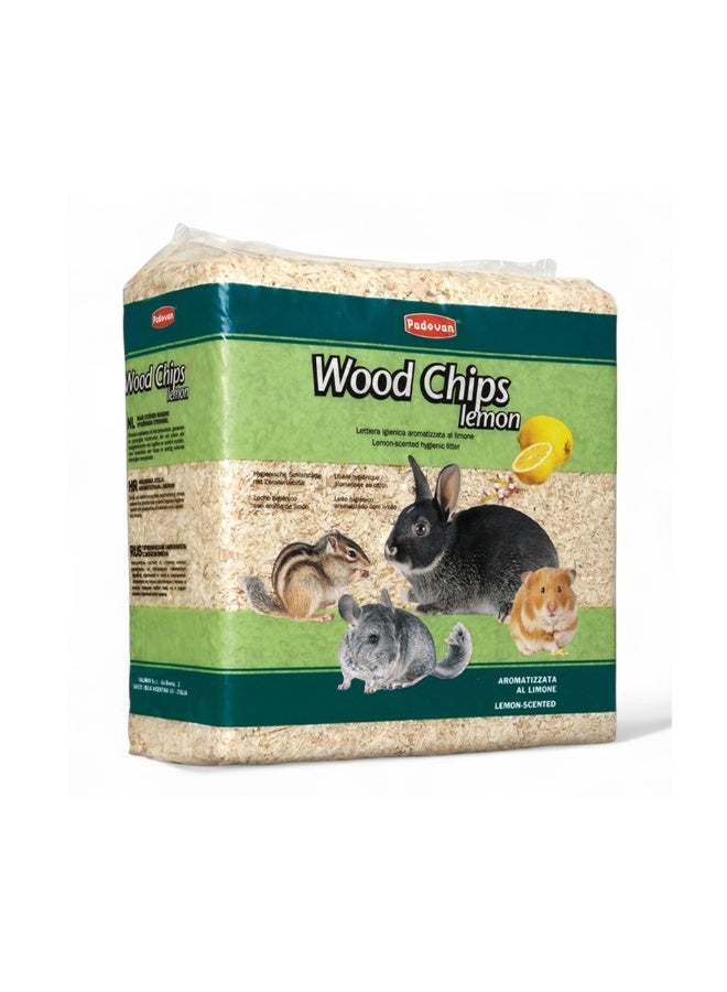 Padovan Wood Chips Lemon 1kg (14L) – Dust-Free Absorbent Rodent Bedding with Fresh Lemon Scent - Image 1