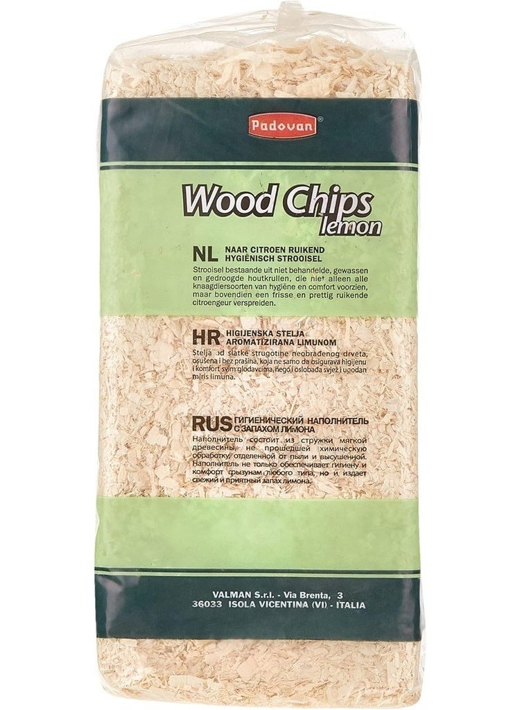Padovan Wood Chips Lemon 1kg (14L) – Dust-Free Absorbent Rodent Bedding with Fresh Lemon Scent - Image 3