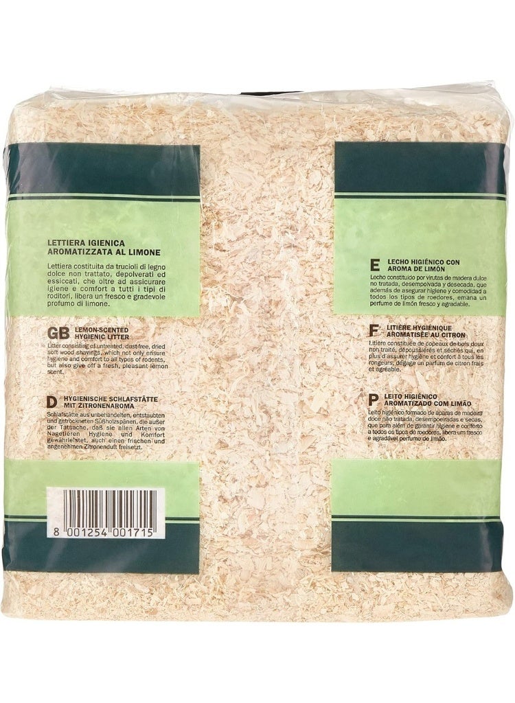 Padovan Wood Chips Lemon 1kg (14L) – Dust-Free Absorbent Rodent Bedding with Fresh Lemon Scent - Image 2