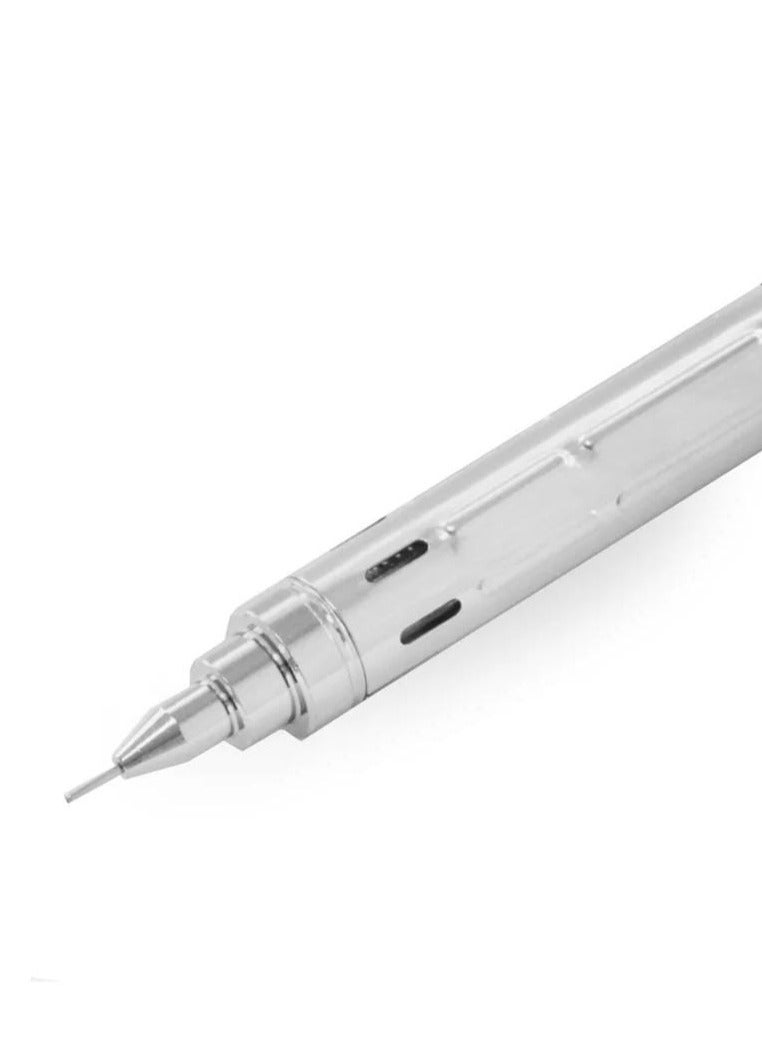 Pentel قلم رصاص ميكانيكي جراف جير 300 من قطعتين برأس 0.5 مم برميل أبيض مع عبوتين من الرصاص - Image 2