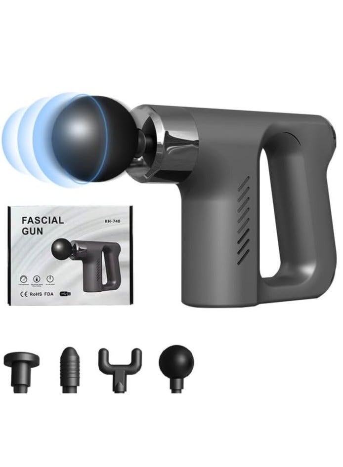 ELTRAZONE Best Portable KH-740 Body Massager Gun Multi-Handle Mini Fascia Muscle Massage Gun - Image 1