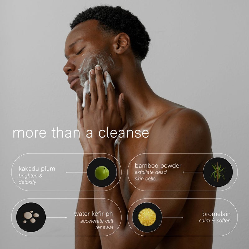 Jack Henry Hydrating Facial Cleanser (6.6 fl oz) - Kakadu Plum Face Cleanser - Coriander & Hyaluronic Acid- Luxurious Creamy Cleanse for Exfoliating Skin - Image 2