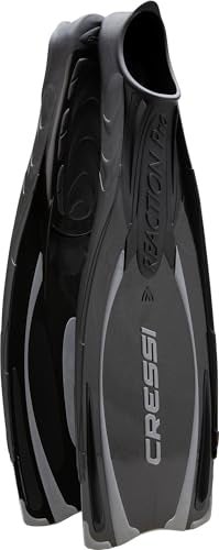 Cressi Reaction Pro Full Foot Pocket Fins Black 4243 - Image 1