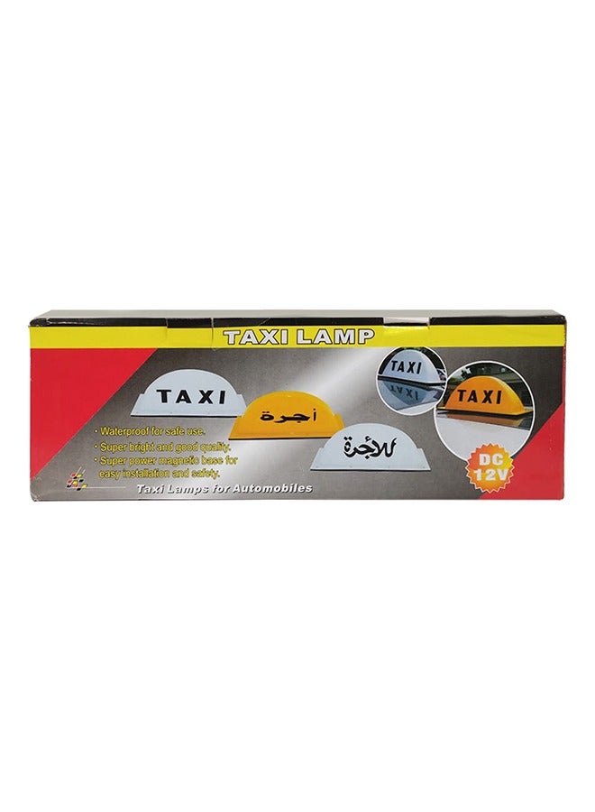 Generic Taxi Lamp 12V Taxi Sign Cab Roof Top Car Magnetic Sign Lamp Waterproof White Color LED Light  - Image 4