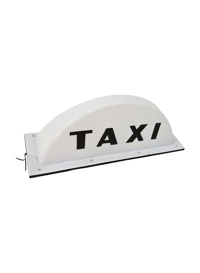 Generic Taxi Lamp 12V Taxi Sign Cab Roof Top Car Magnetic Sign Lamp Waterproof White Color LED Light  - Image 2