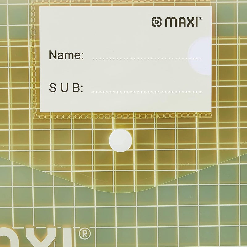 Maxi F/S Clear Bag with Name Card - Assorted 6 Pack - Image 3