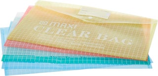 Maxi F/S Clear Bag with Name Card - Assorted 6 Pack - view 4