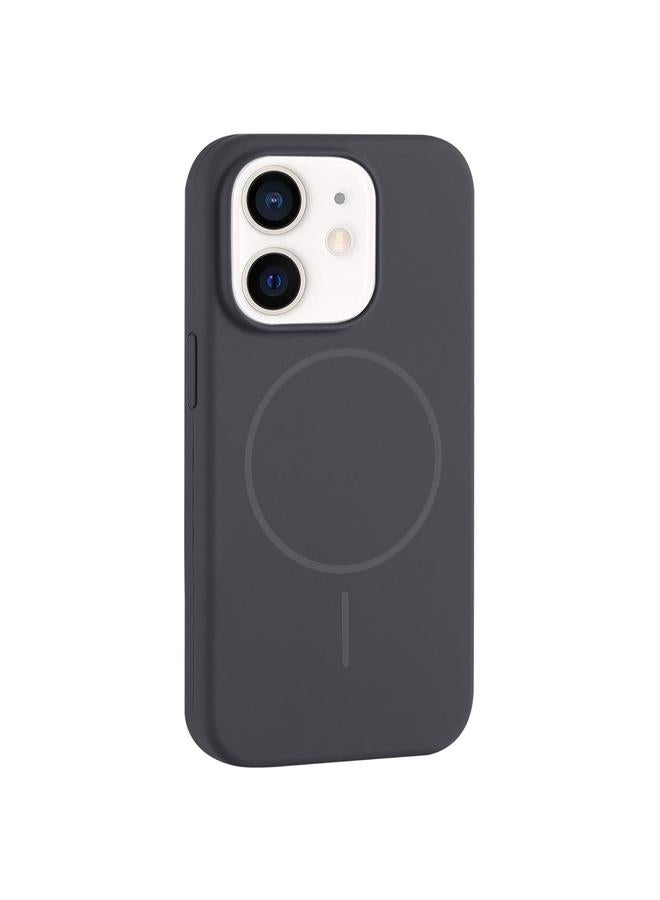 زبون جراب لهاتف iPhone 12 مزود بكاميرا ذات فتحة كبيرة من MagSafe مصنوع من السيليكون السائل مع تغطية كاملة - Image 1