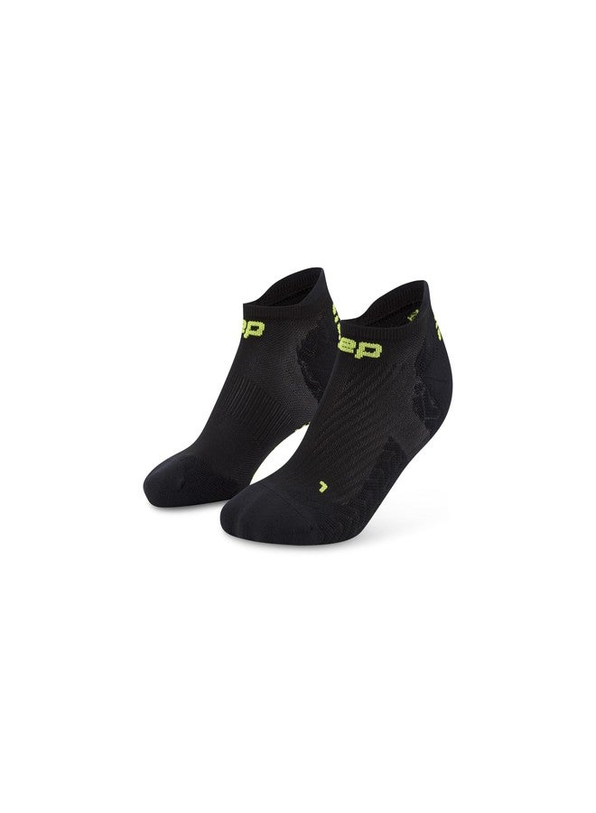CEP Core Run Ultralight No Show Socks, Black/Lime, Unisex, MD - Image 3