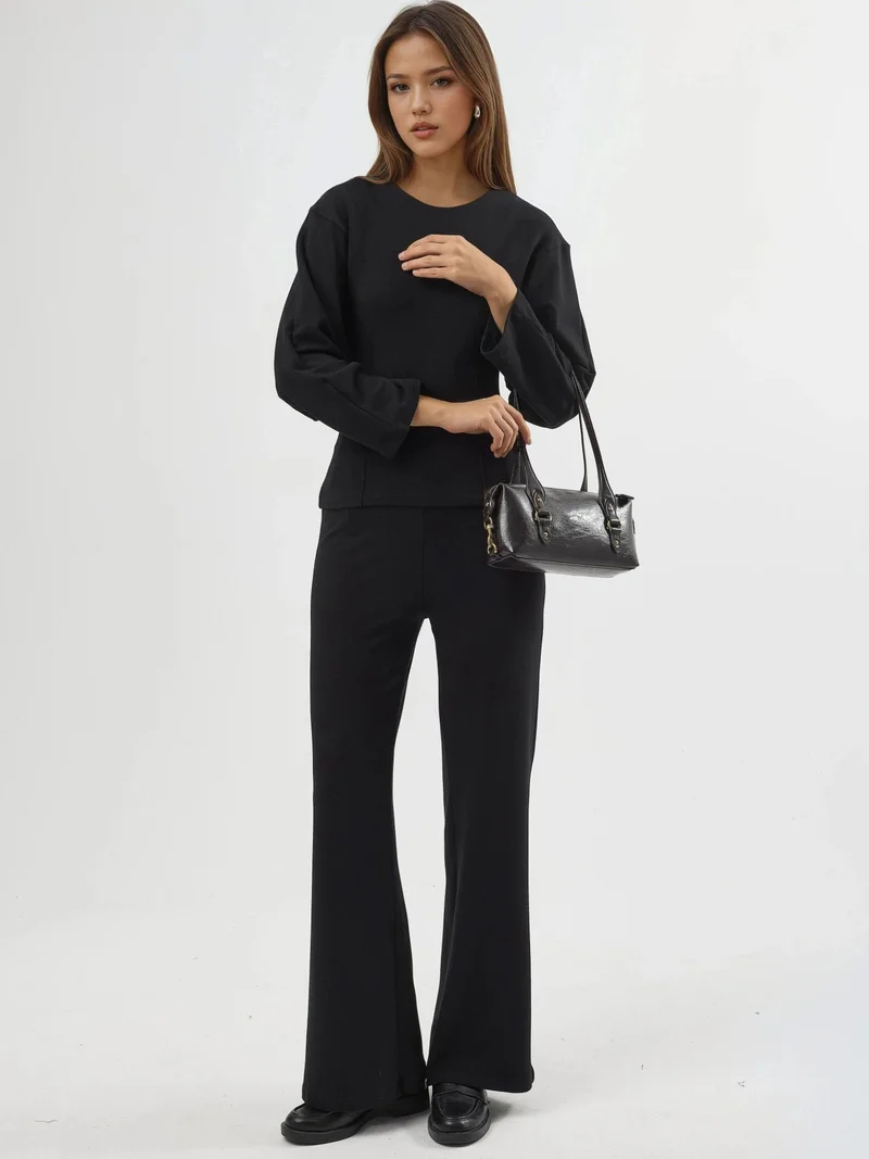 Busem BUSEM High Waist Pull-On Straight Leg Pants