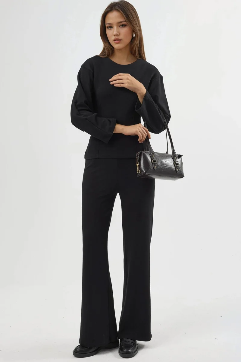 Busem BUSEM High Waist Pull-On Straight Leg Pants