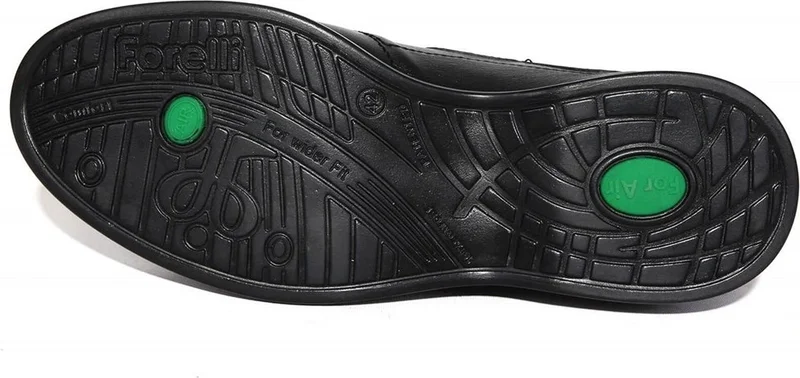 Forelli 6921-H Black Men's Genuine Leather Shoes