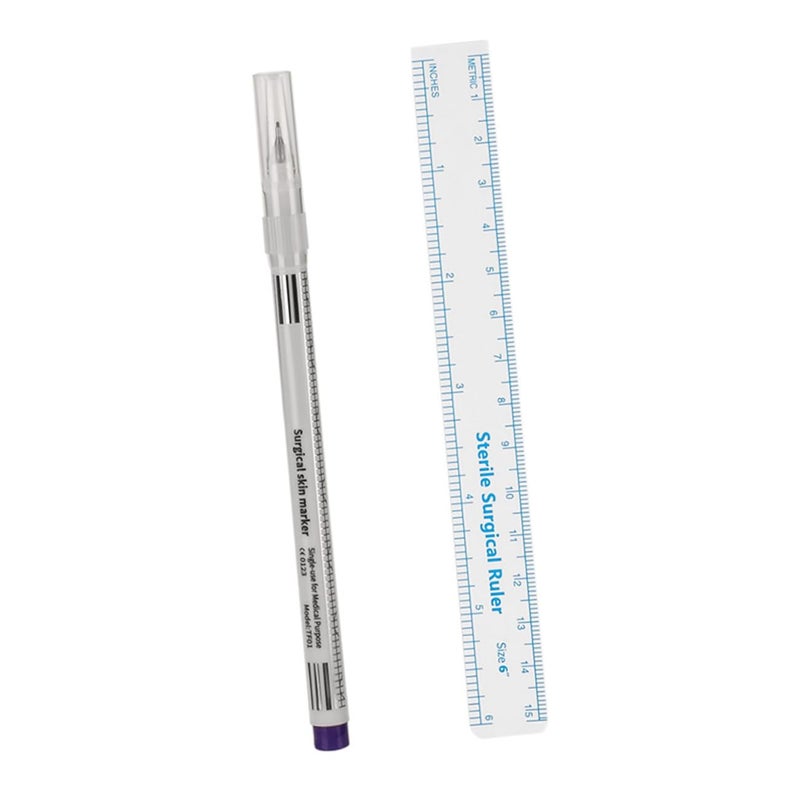 NOLITOY 1set Eyebrow Mapping Pens Ruler Precision Marking Tool for Microblading and Tattooing for Professional Eyebrow Artists and Salon Use - Image 1