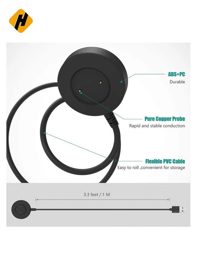 HuHa Charger Compatible with Huawei Watch GT, GT2, GT 2e, Honor Watch Magic, Magic 2, Honor Watch GS Pro 100cm USB Charging Cable - Image 5
