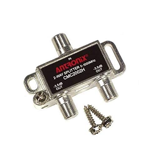 Antronix Cable Modem & MOCA Premium Coaxial 2-Way Splitter Ideal for Bidirectional RG-6 RG-59 Communications - Image 1