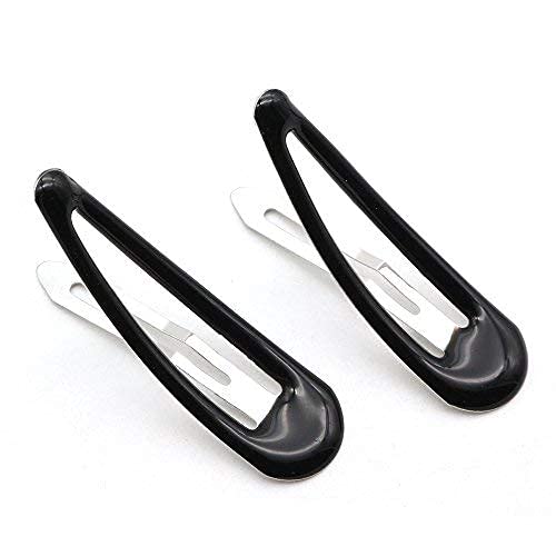 Dofash 5CM/2IN Epoxy Snap Hair Clips Metal Grips Tortie Accessories For Women (Epoxy Black) - Image 5